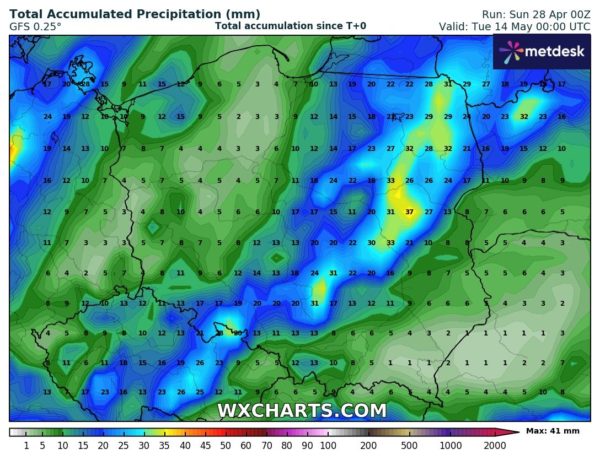 Źródło Danych - WXCHARTS.COM 