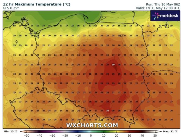 Źródło Danych - WXCHARTS.COM 