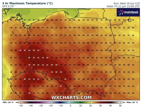 Źródło Danych - WXCHARTS.COM 