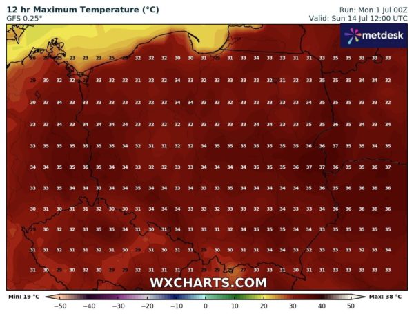 Źródło Danych - WXCHARTS.COM 