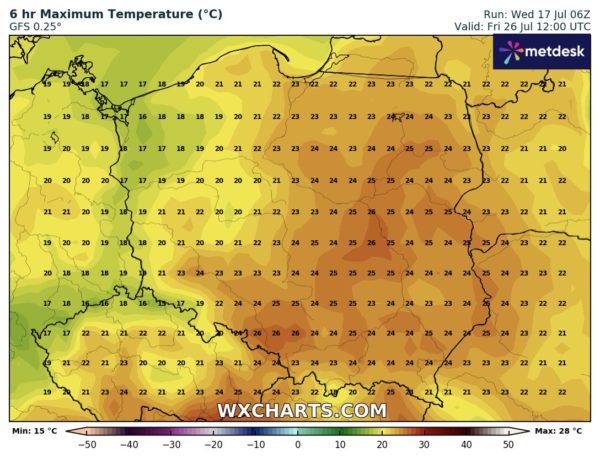 Źródło Danych - ( WXCHARTS.COM ) 