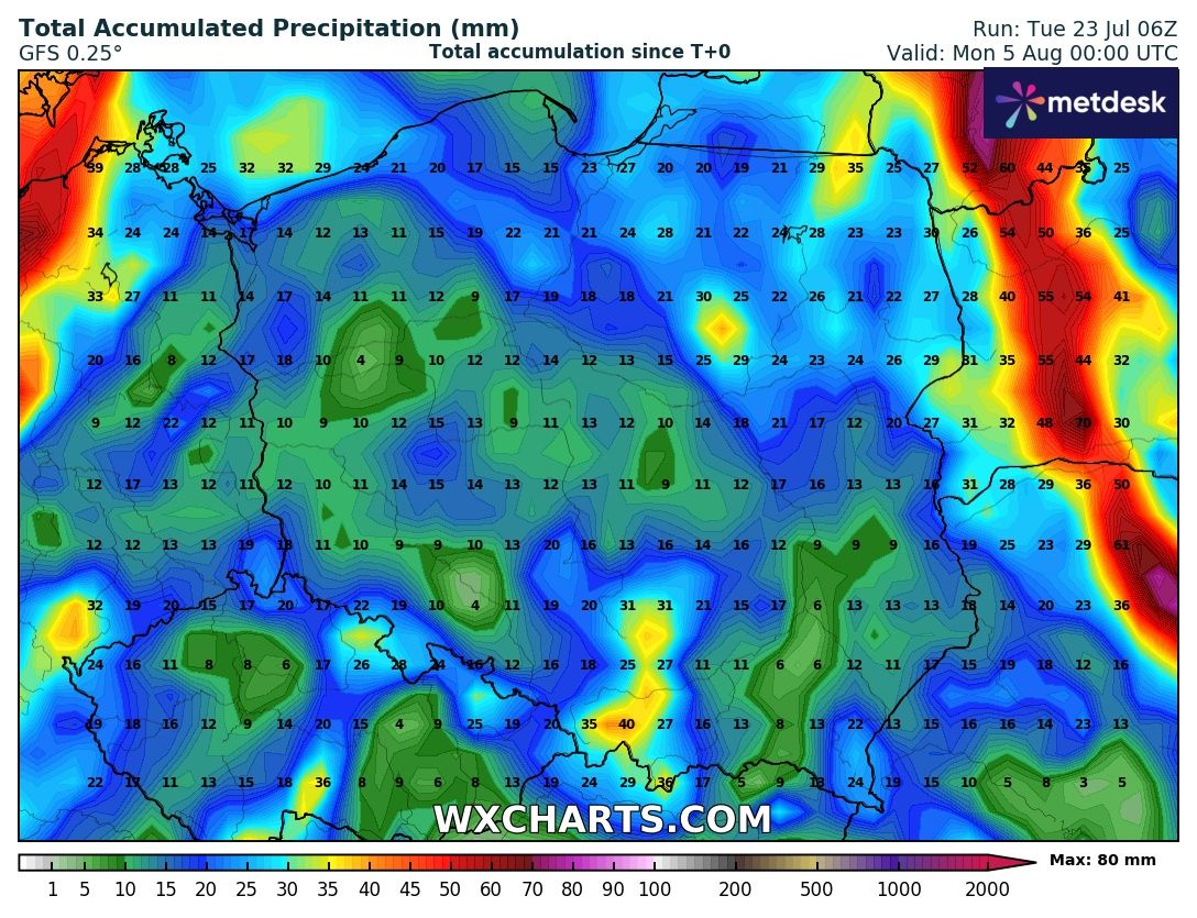 Źródło Danych - WXCHARTS.COM 