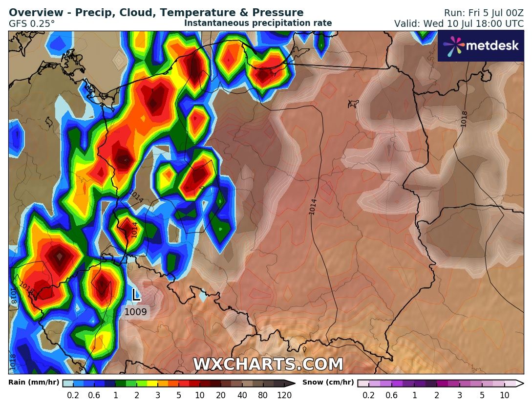 Źródło Danych - WXCHARTS.COM 