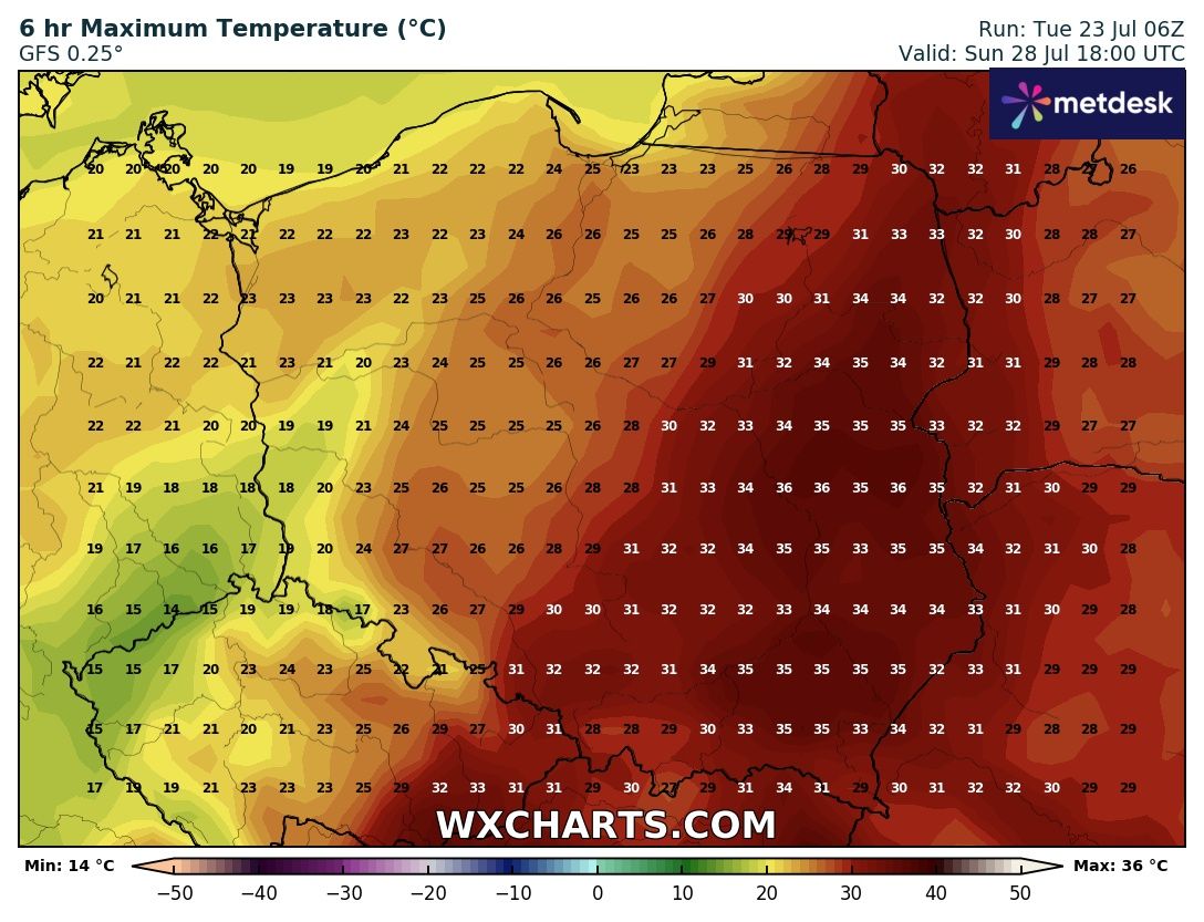 Źródło Danych - WXCHARTS.COM 