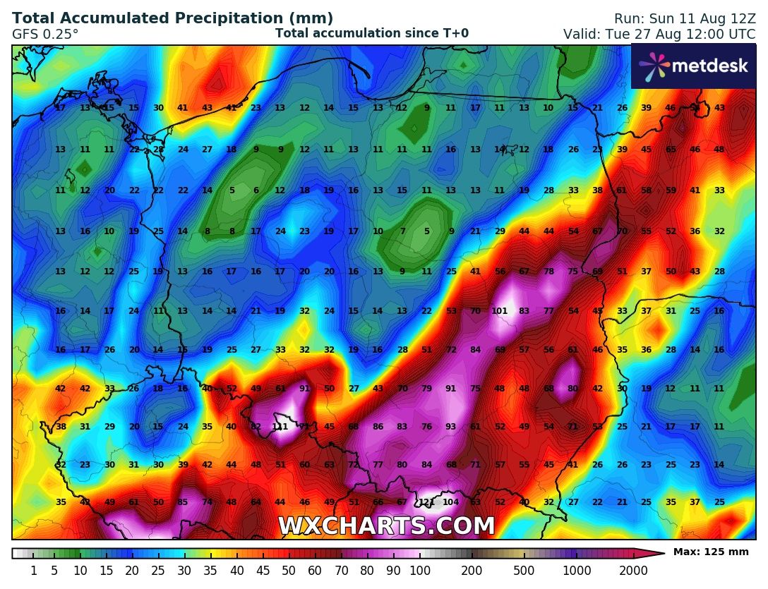 Źródło Danych - WXCHARTS.COM 