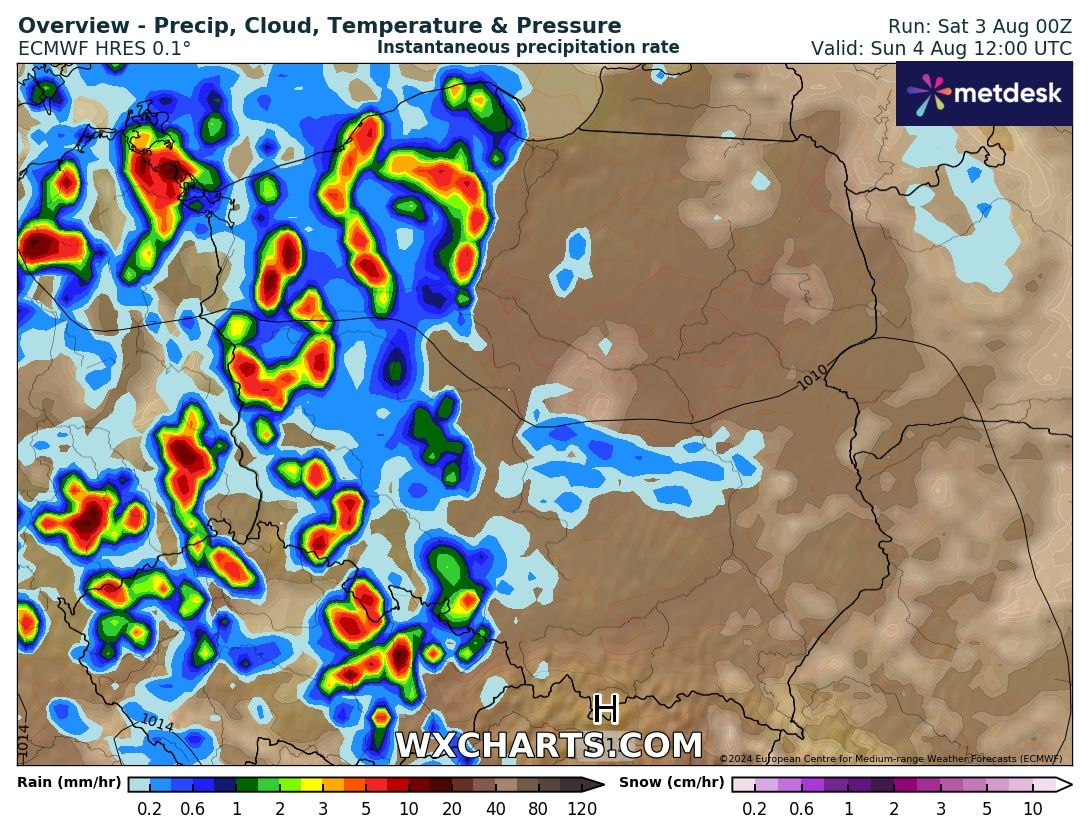 Źródło Danych - WXCHARTS.COM 