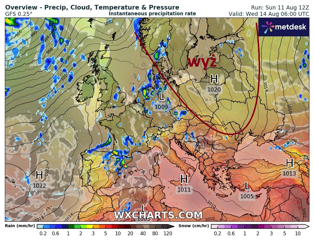 Źródło Danych - WXCHARTS.COM 