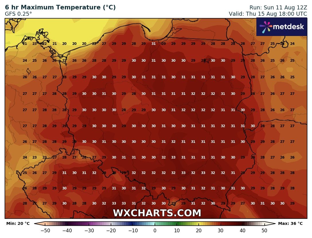 Źródło Danych - WXCHARTS.COM 