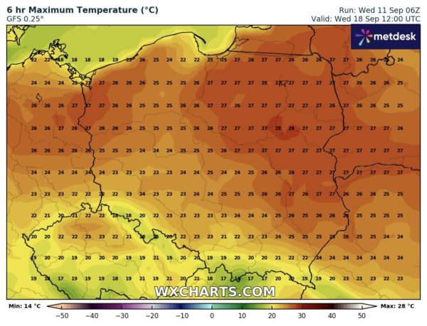 Źródło Danych - ( WXCHARTS.COM )