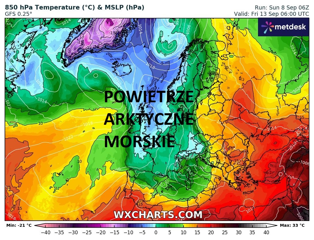 Źródło Danych - WXCHARTS.COM 