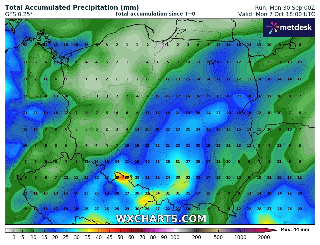 Źródło Danych - WXCHARTS.COM 