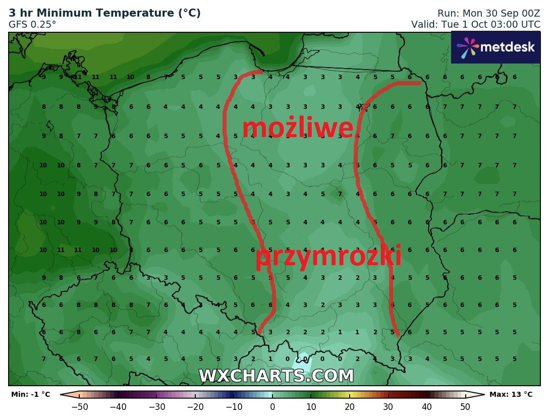 Źródło Danych - WXCHARTS.COM 