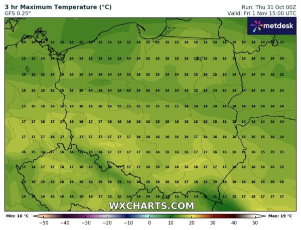 Źródło Danych - WXCHARTS.COM 