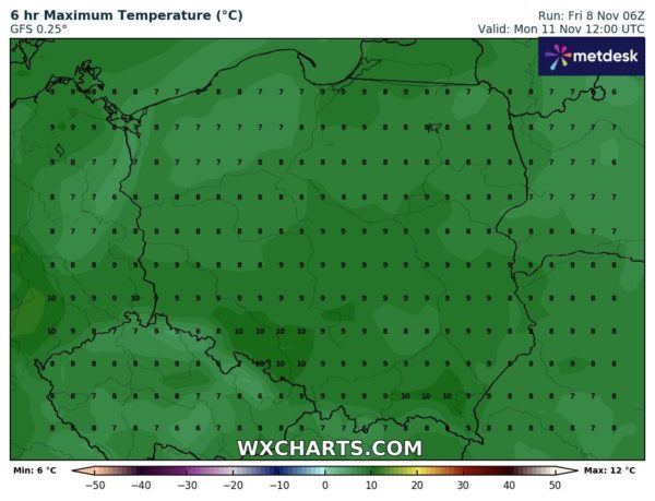 Źródło Danych - WXCHARTS.COM 