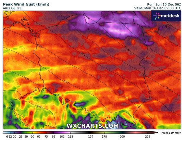 Źródło Danych - WXCHARTS.COM 