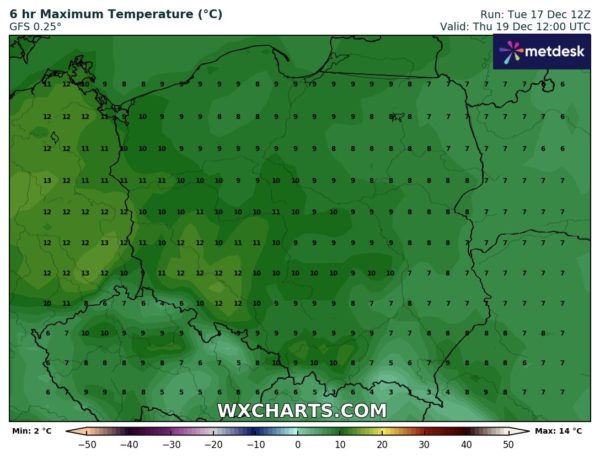 Źródło Danych - WXCHARTS.COM 