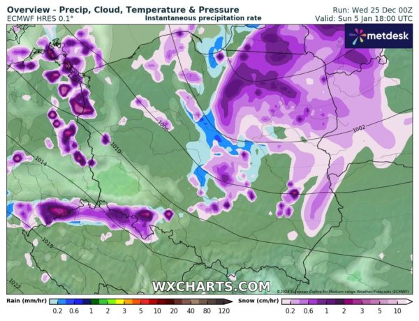 Źródło Danych - ( WXCHARTS.COM )