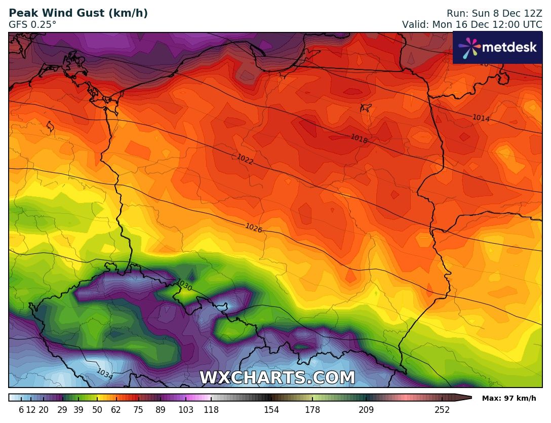 Źródło Danych - WXCHARTS.COM 