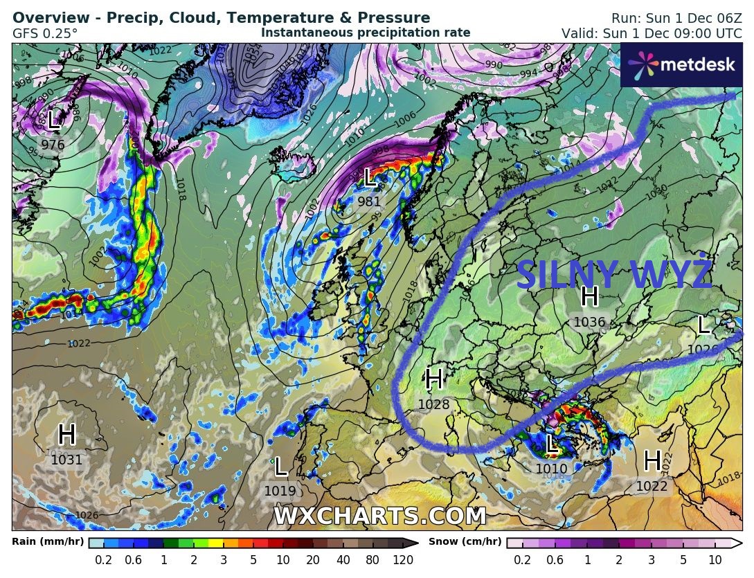 Źródło Danych - WXCHARTS.COM 