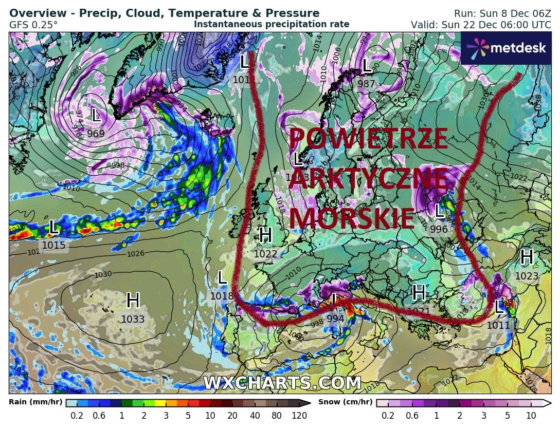 Źródło Danych - WXCHARTS.COM 