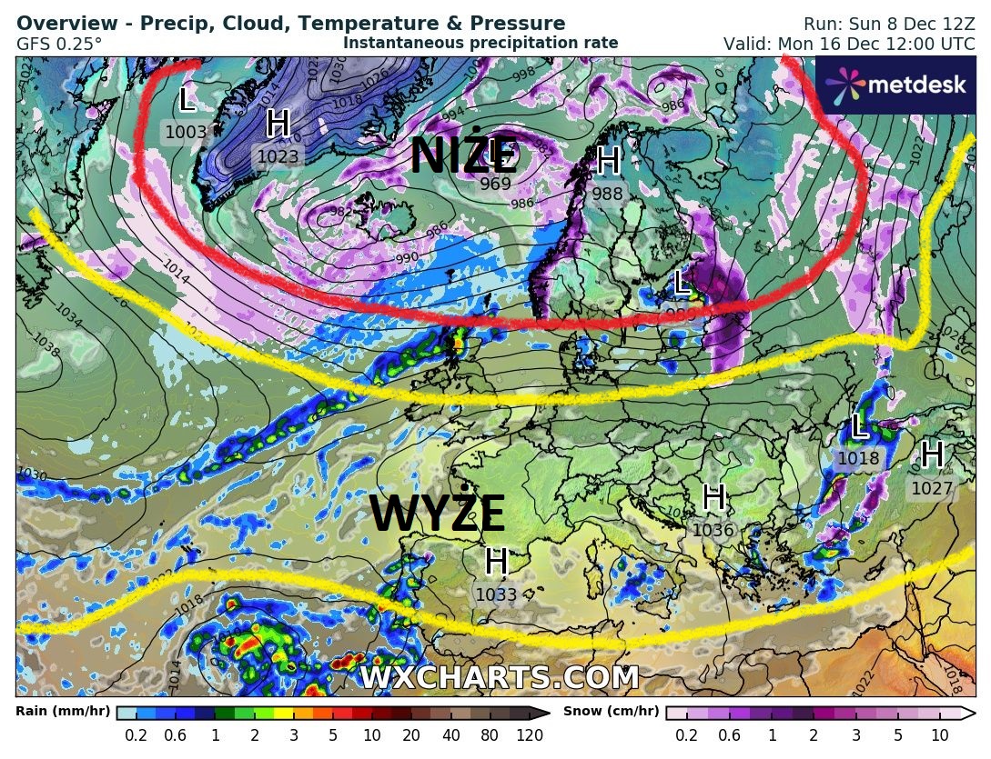 Źródło Danych - WXCHARTS.COM 