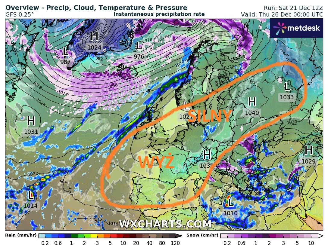 Źródło Danych - WXCHARTS.COM 