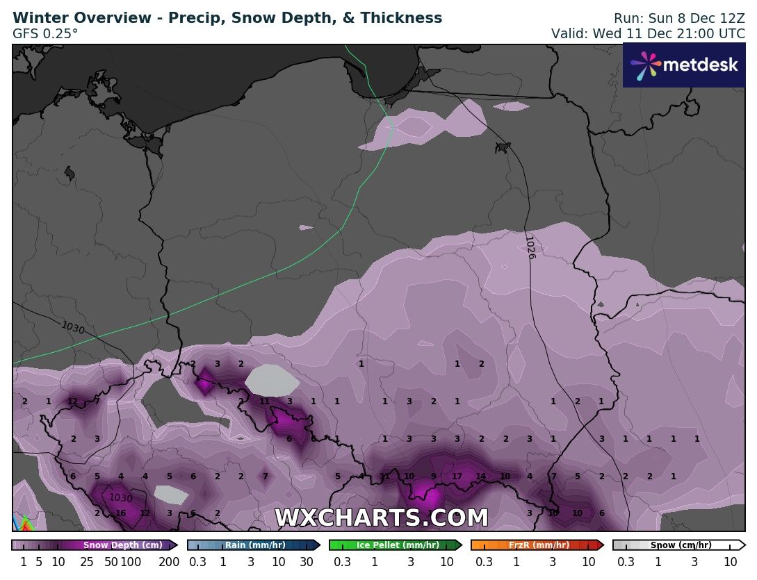 Źródło Danych - WXCHARTS.COM 