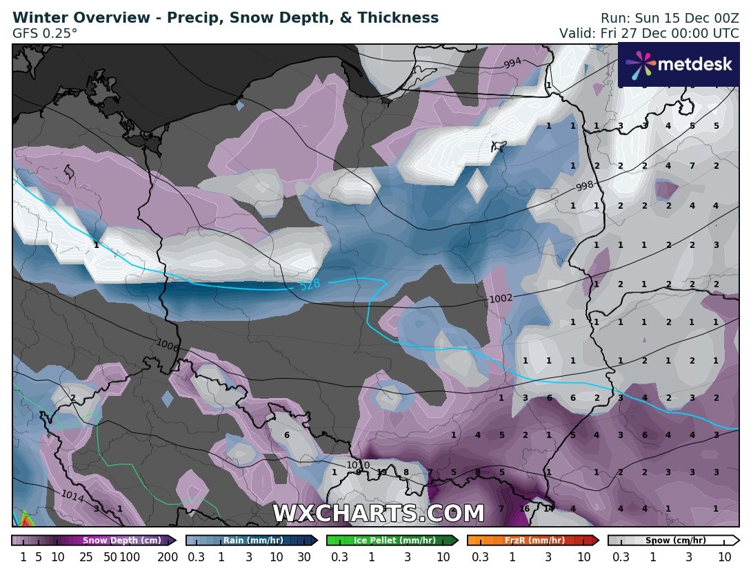 Źródło Danych - WXCHARTS.COM 