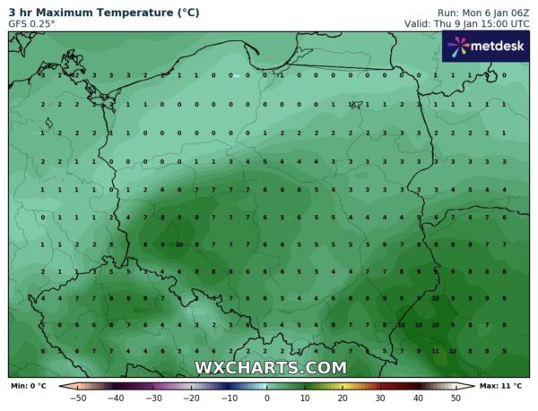 Źródło Danych - WXCHARTS.COM 