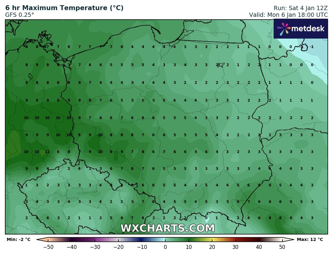 Źródło Danych - WXCHARTS. COM 