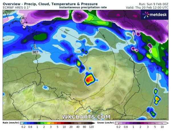 Źródło Danych - WXCHARTS.COM 