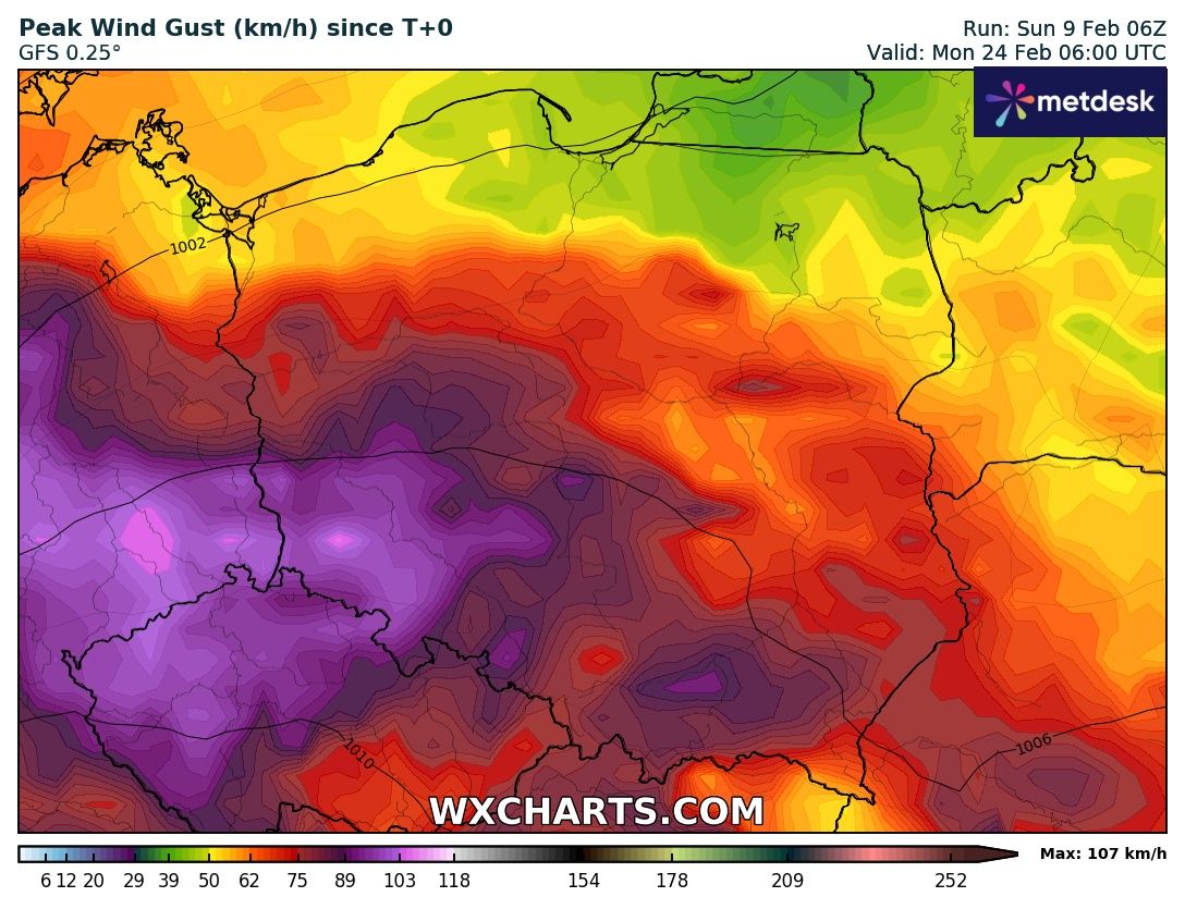 Źródło Danych - WXCHARTS.COM 