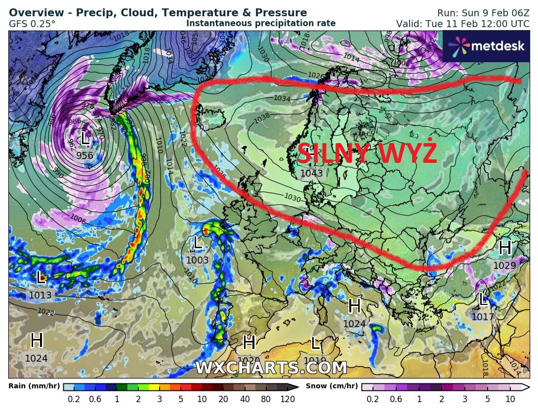 Źródło Danych - WXCHARTS.COM 