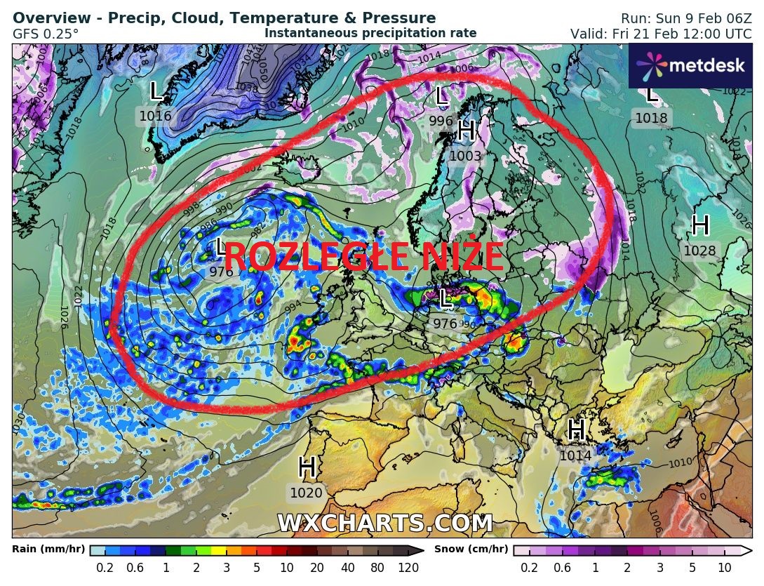 Źródło Danych - WXCHARTS.COM 