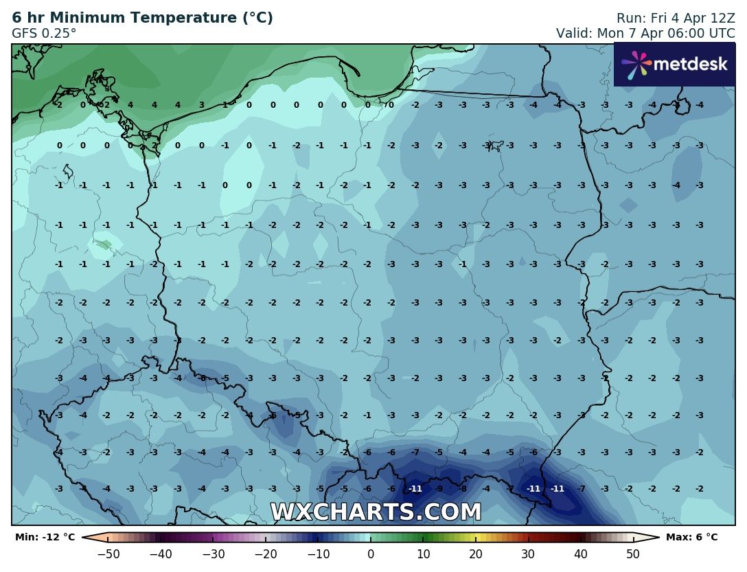 Źródło Danych - WXCHARTS.COM 