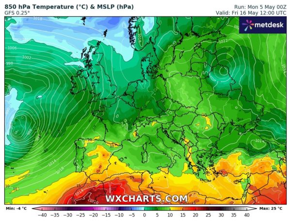 Źródło Danych - WXCHARTS.COM 