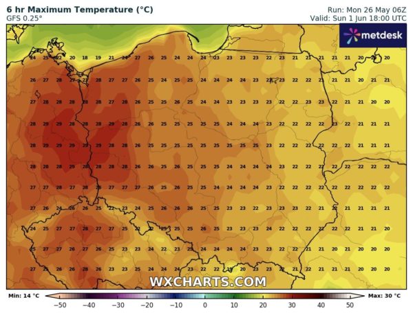 Źródło Danych - WXCHARTS.COM 