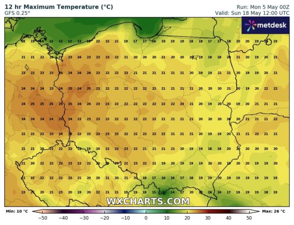 Źródło Danych - WXCHARTS.COM 