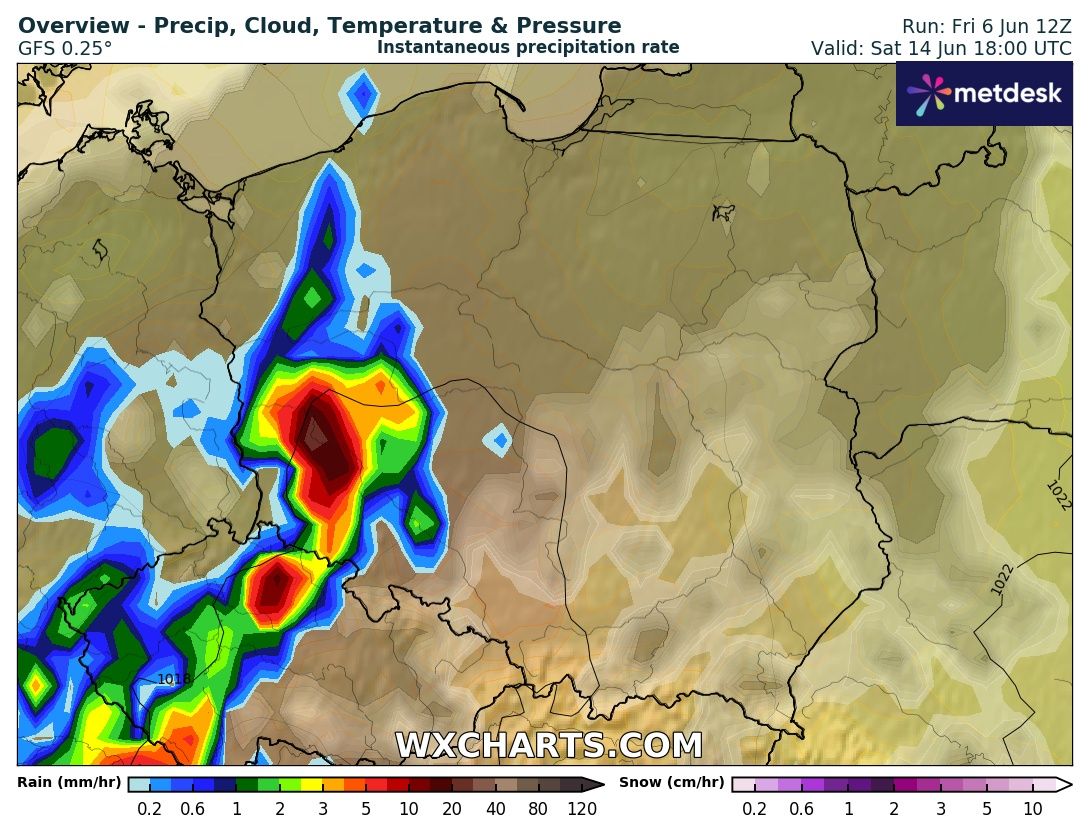 Źródło Danych - WXCHARTS.COM 