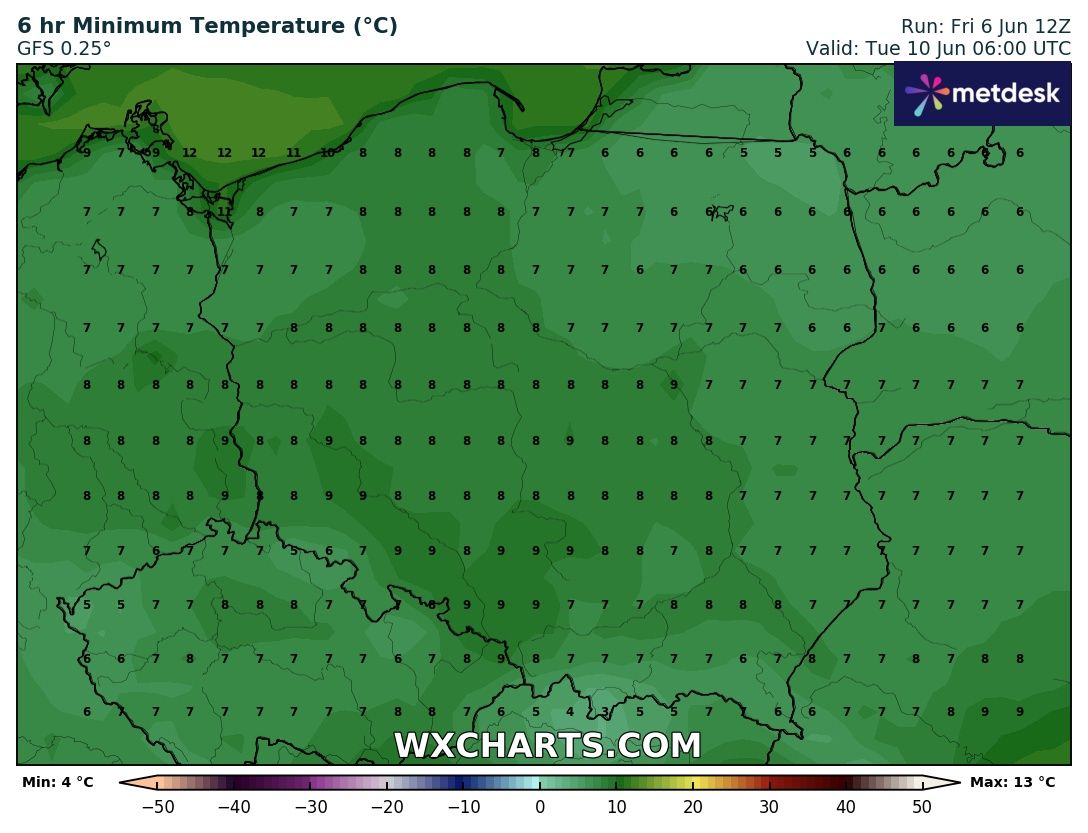 Źródło Danych - WXCHARTS.COM 