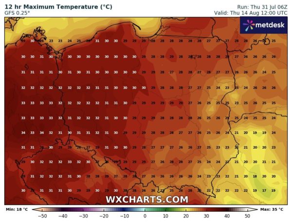 Źródło Danych - WXCHARTS.COM 