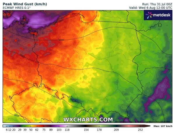 Źródło Danych - WXCHARTS.COM 