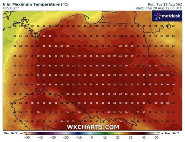 Źródło Danych - WXCHARTS.COM 