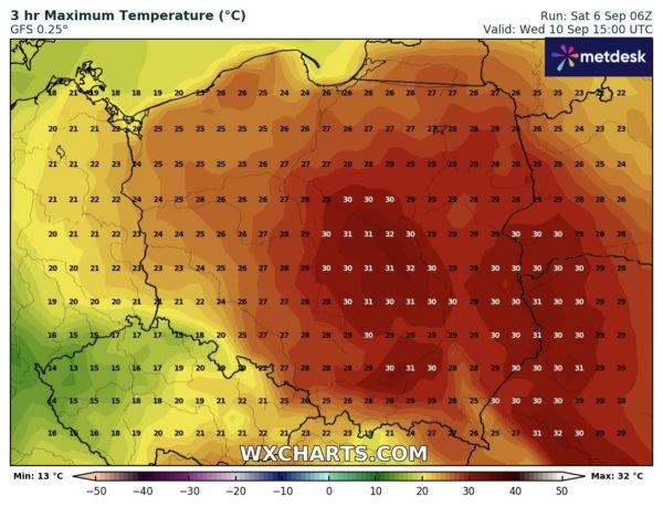 Źródło Danych - WXCHARTS.COM 