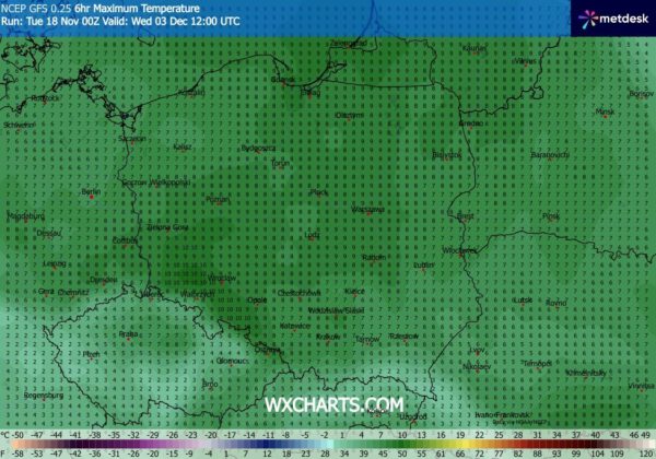Źródło Danych - WXCHARTS.COM 