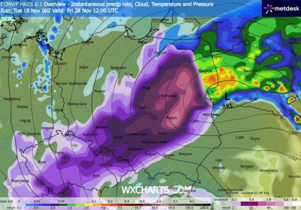 Źródło Danych - WXCHARTS.COM 