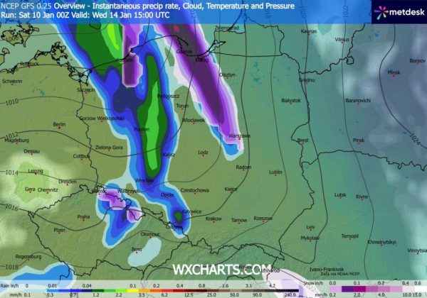 Źródło Danych - WXCHARTS.COM 