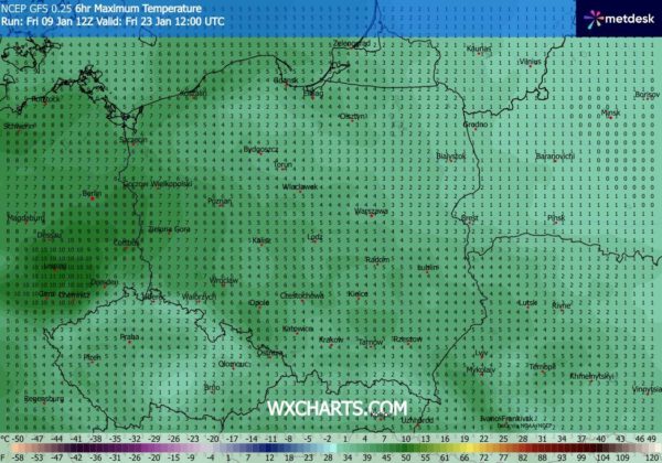 Źródło Danych - WXCHARTS.COM 