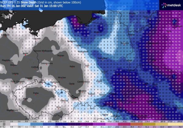 Źródło Danych - ( WXCHARTS.COM )