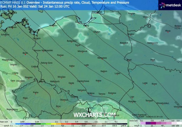 Źródło Danych - ( WXCHARTS.COM )